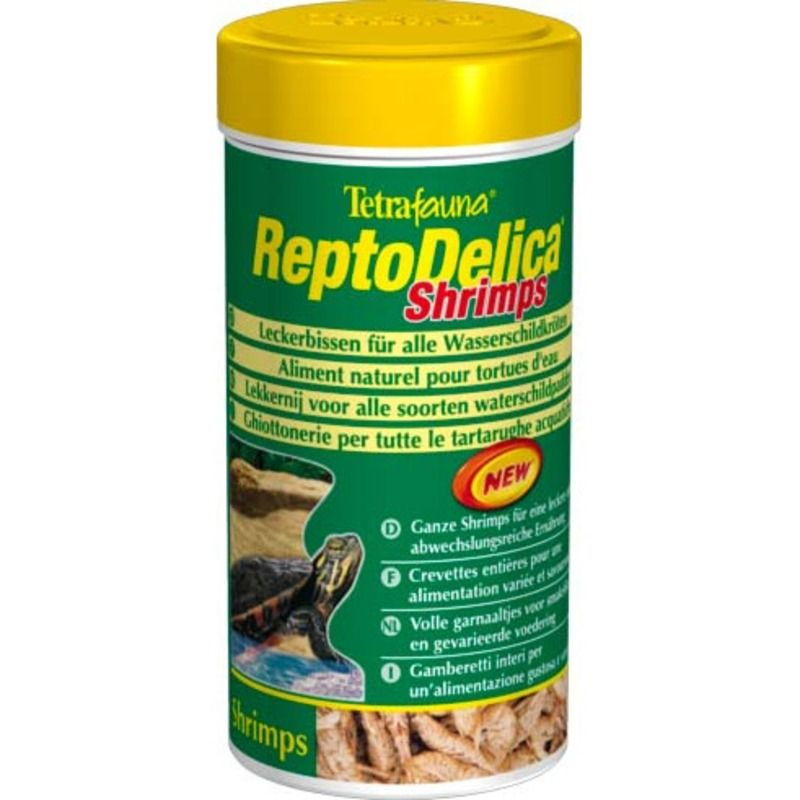 Корм сухой TetraFauna ReptoDelica Shrimps для водных черепах с креветками, 250мл  #1
