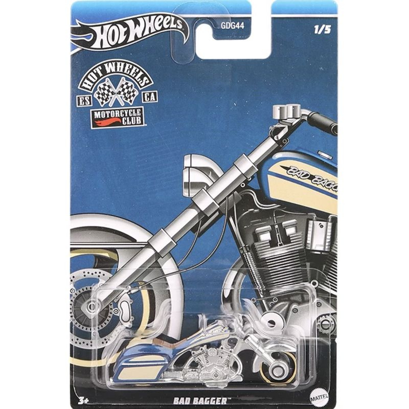 Машинка коллекционная Mattel Hot Wheels GDG44 Motorcycle Club - Bad Bagger #1