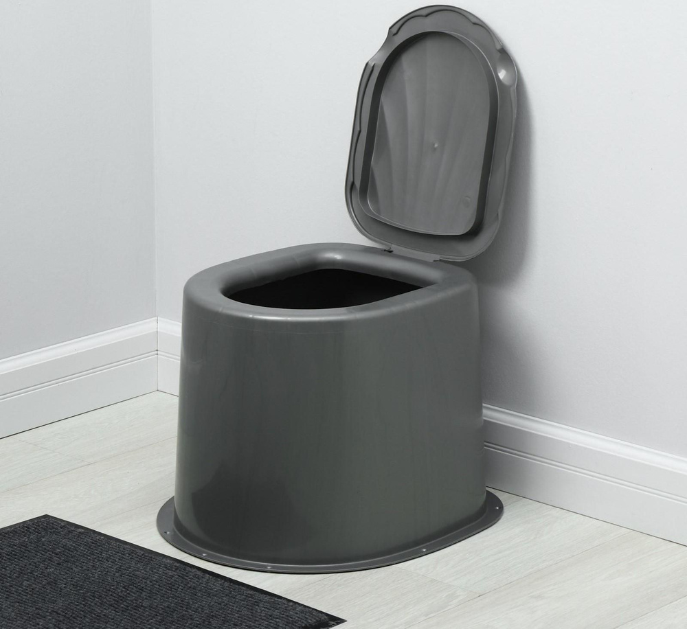 Туалет дачный, h 35 см, без дна, с отверстиями для крепления к полу  #1