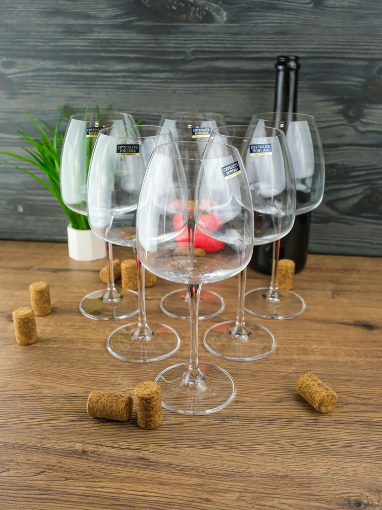 Набор бокалов для вина Crystalite Bohemia Anser/Alizee, 610 мл, 6 шт #1