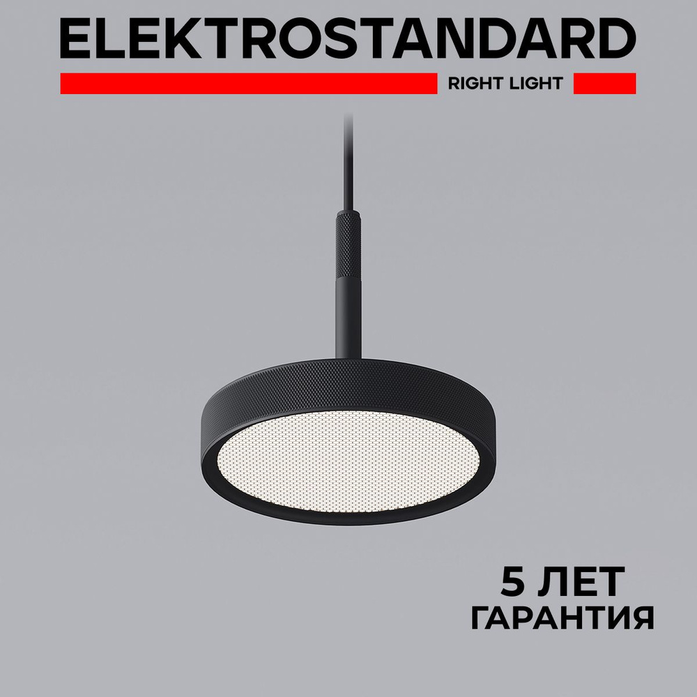 Подвесной светильник светодиодный в современном стиле Elektrostandard Plate 50260 LED черный  #1