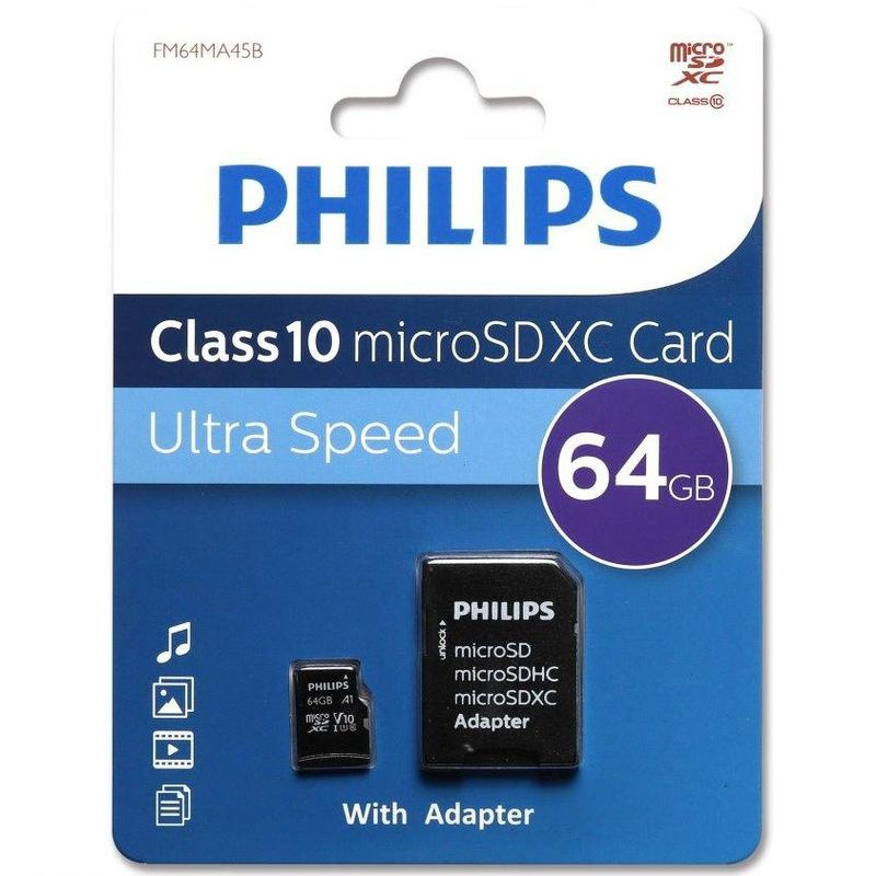 Philips Карта памяти Ultra Speed 64 ГБ  (FM64MA45B/97) #1