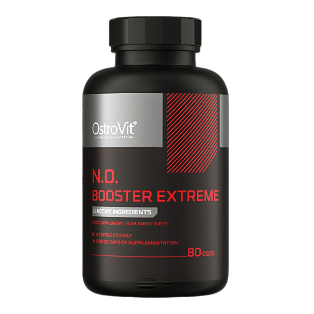 Предтренировочный комплекс Ostrovit N.O. Booster Extreme 80 капсул / Спортивное питание перед тренировкой #1