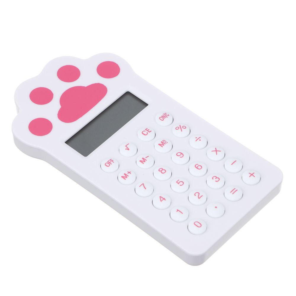 Калькулятор карманный ClipStudio, в форме лапки, 13,5х7,2х1,3 см, 1xLR1130, блистер  #1