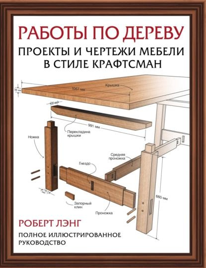 Работы по дереву. Проекты и чертежи мебели в стиле крафтсман | Лэнг Роберт | Электронная книга  #1