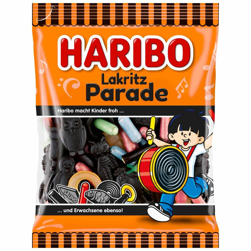 Мармелад Жевательный Haribo Lakritz Parade Лакрица 175гр Германия  #1