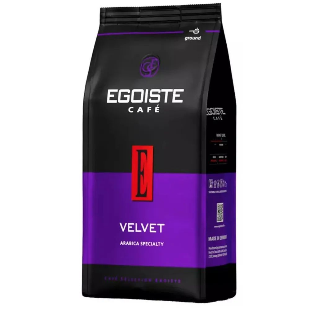 Кофе молотый натуральный жареный Арабика EGOISTE VELVET 200 гр #1