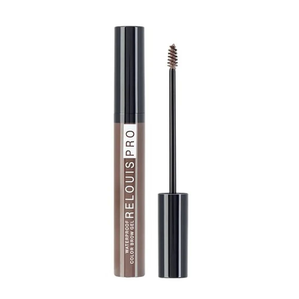 Relouis Гель для бровей Pro Waterproof Color Brow Gel, 6 г, тон 03 brown #1