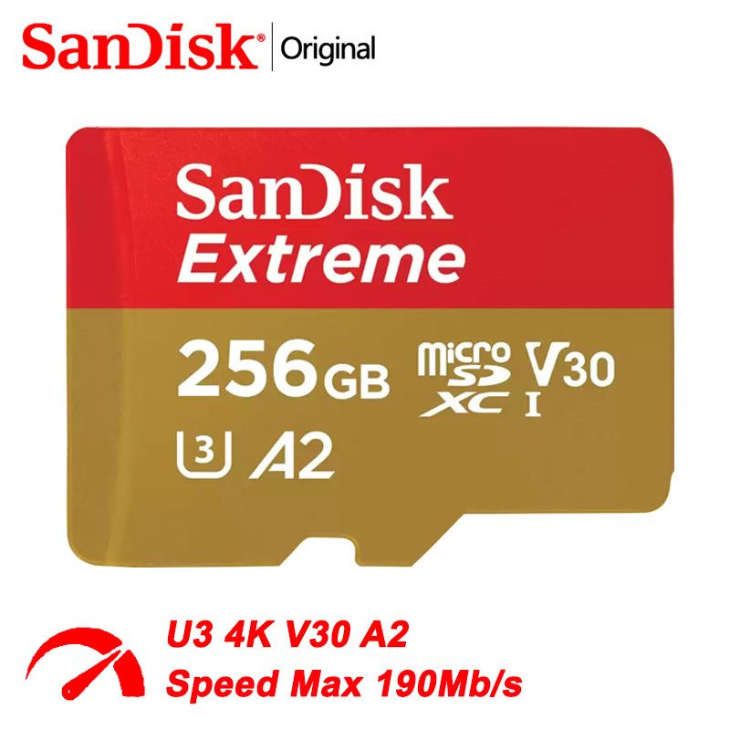 SanDisk Карта памяти Extreme 256 ГБ (SDSQXAV-256G) #1