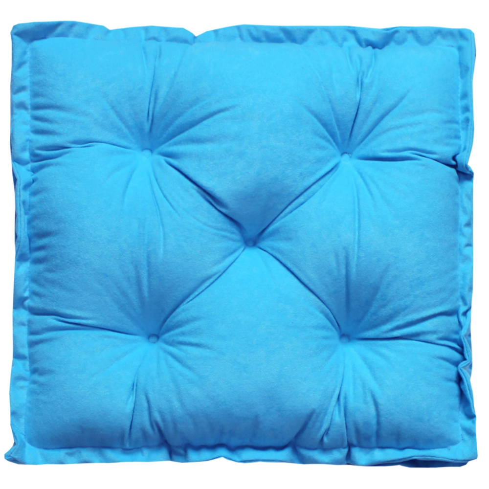Подушка для сиденья МАТЕХ 2D VELOURS 45х45 см. Цвет светло-голубой, арт. 51-091  #1
