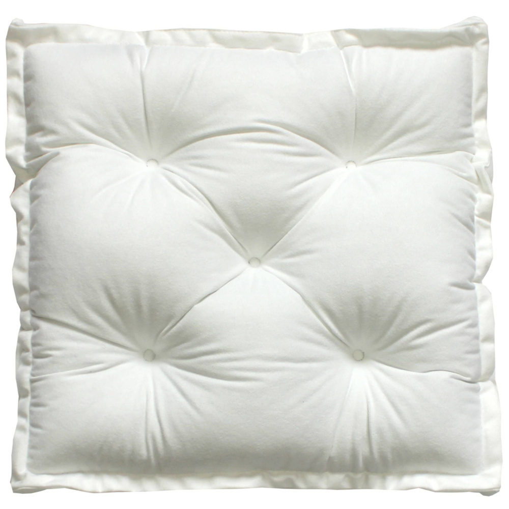 Подушка для сиденья МАТЕХ 2D VELOURS 45х45 см. Цвет белый, арт. 51-220  #1