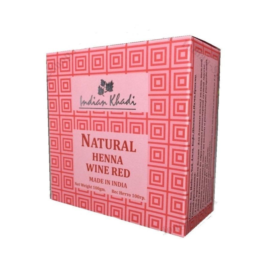 Natural Hair color WINE RED, Indian Khadi (Натуральная Хна для волос БОРДОВАЯ, Индиан Кхади), 100 г. #1