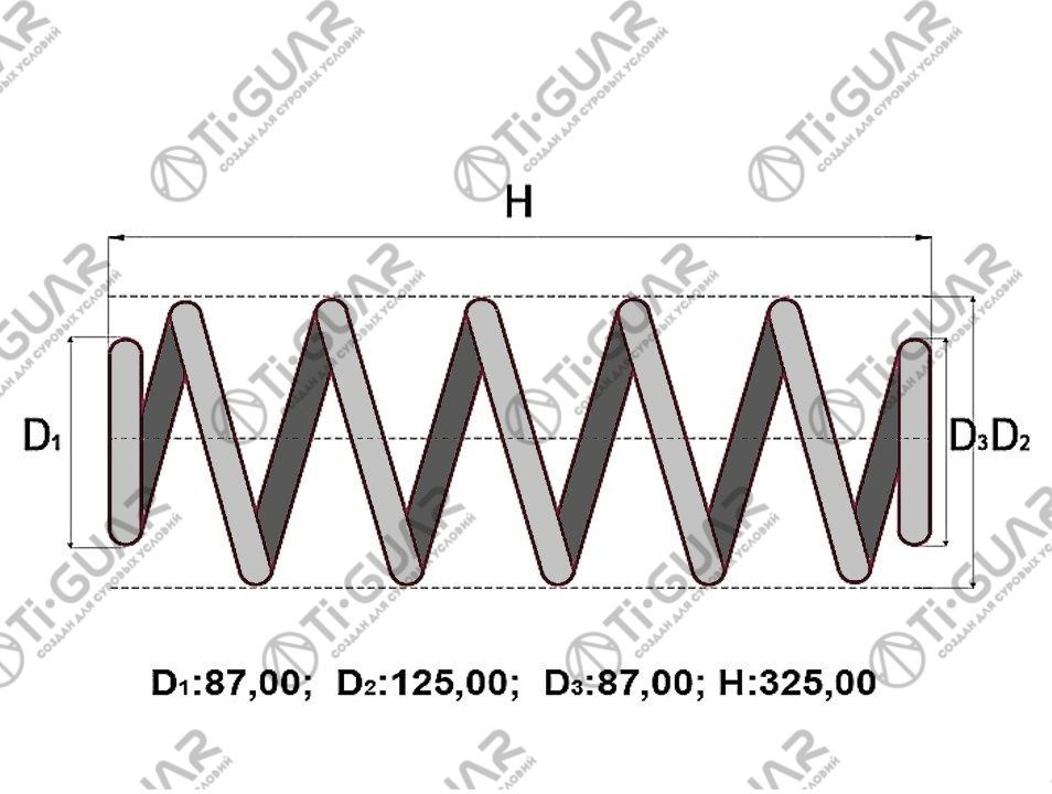 Пружина 48231-52D30/TG-CSS0059* Ti GUAR #1