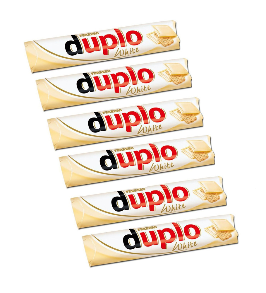 Шоколадный батончик Ferrero Duplo White, 6 шт по 18,2 гр #1