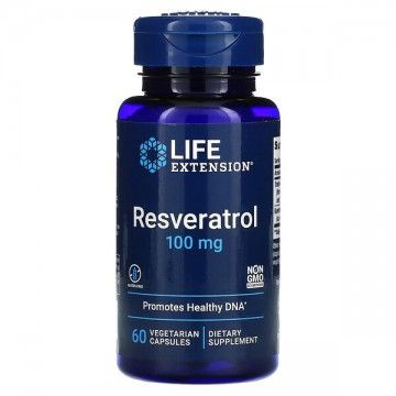 Resveratrol 100 мг (ресвератрол, кверцетин) 60 растительных капсул Life Extension  #1