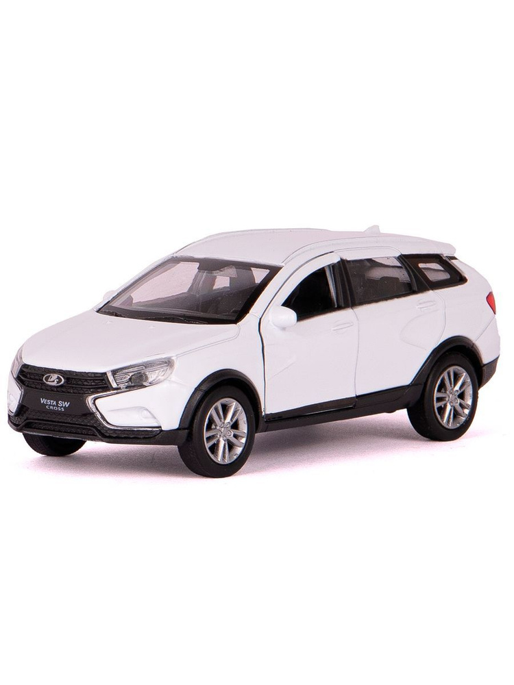 Машинка 1:38 LADA Vesta SW Cross Белый с пруж мех #1