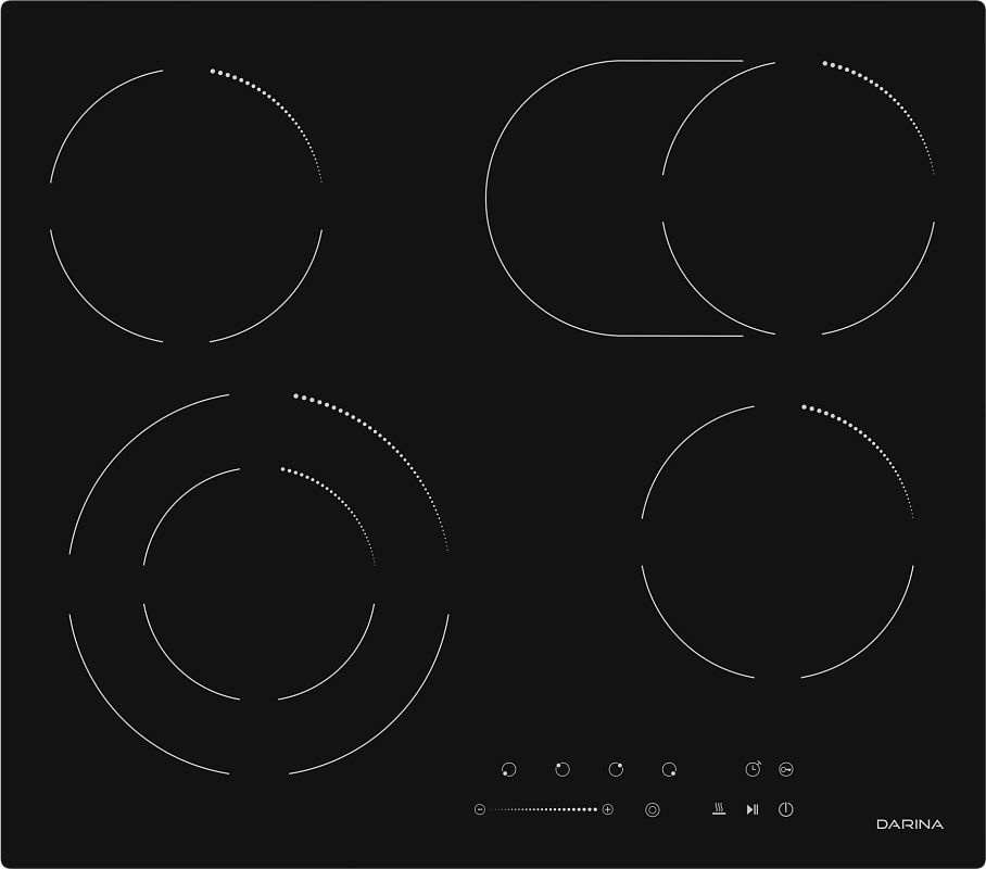 Электрическая варочная поверхность Darina черный (6Р Е 328 B)  #1