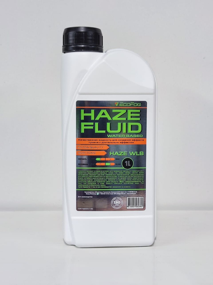 Жидкость тумана для HAZE-машин, 1л, EcoFog EF-HAZE-WLB-1L #1