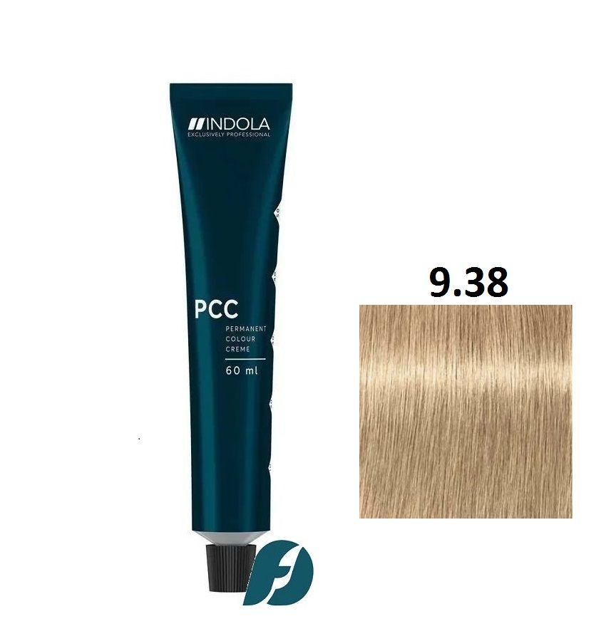 Indola Professional Permanent Caring Color 9.38 Стойкая крем-краска для волос Блондин золотистый шоколадный, #1