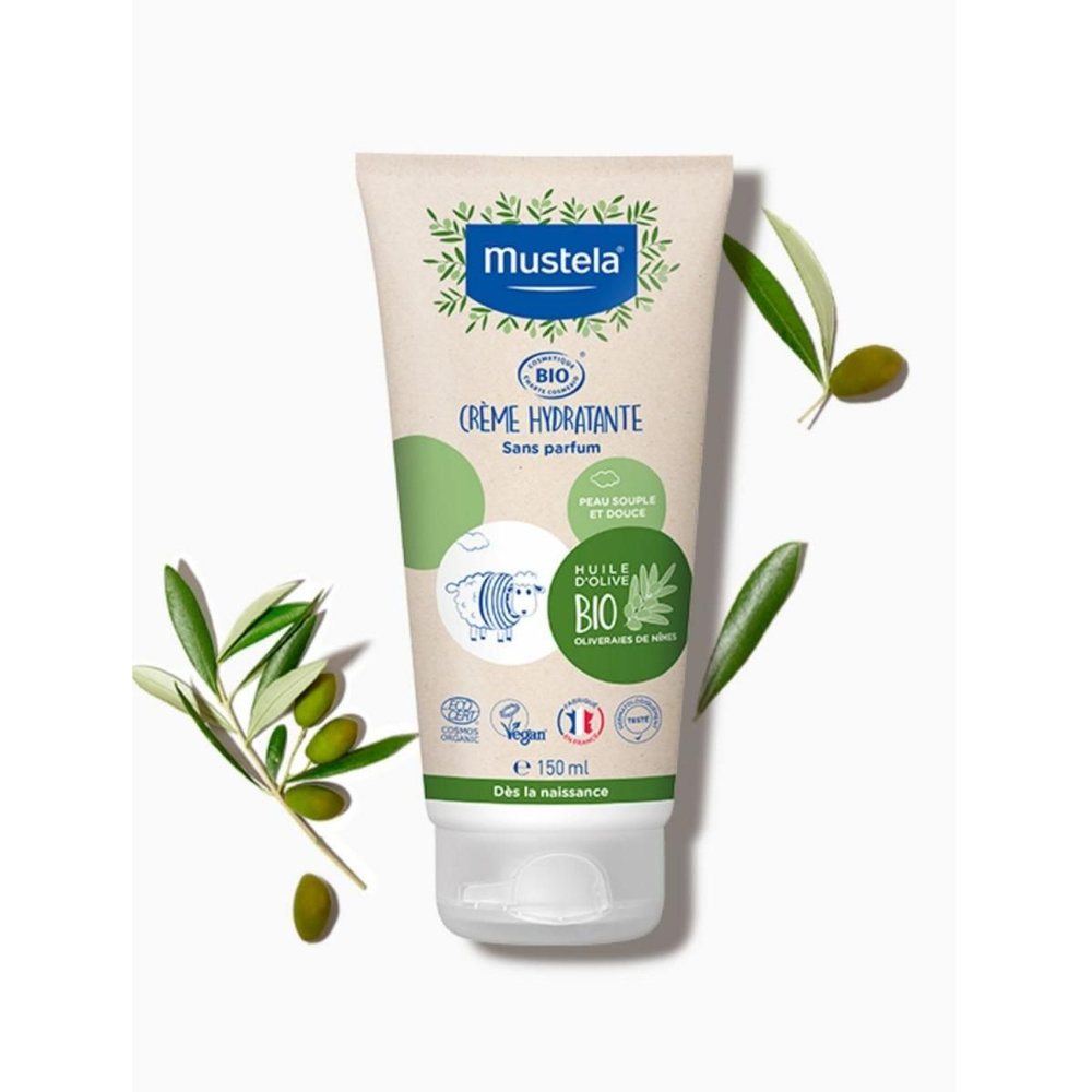 Mustela Органический увлажняющий крем для лица и тела 150 мл  #1