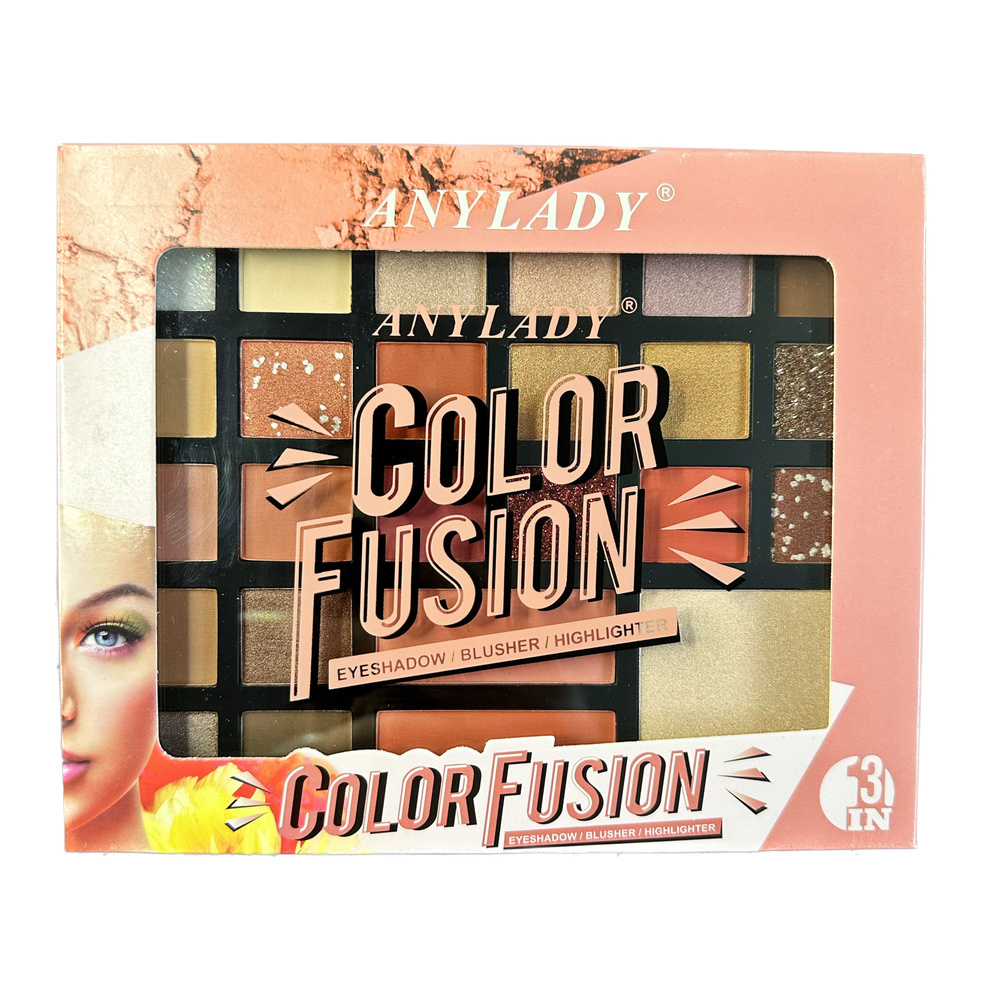 Палетка теней для век ANYLADY Color Fusion, 25-color #1