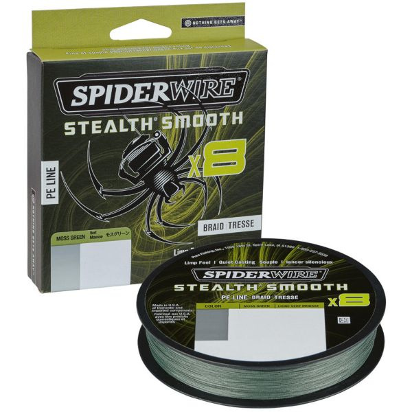 Леска плетеная SPIDER WIRE STEALTH SMOOTH X8 PE BRAID 300m 0.19мм 18кг цв.MOSS GREEN  #1