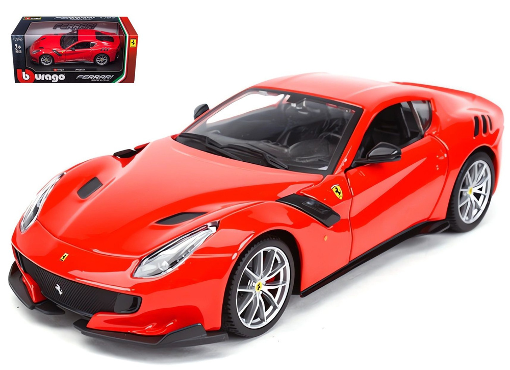 Металлическая коллекционная модель "Bburago"/"FERRARI" F12 TDF (Феррари F12 TDF) Масштаб 1:24. Длина #1