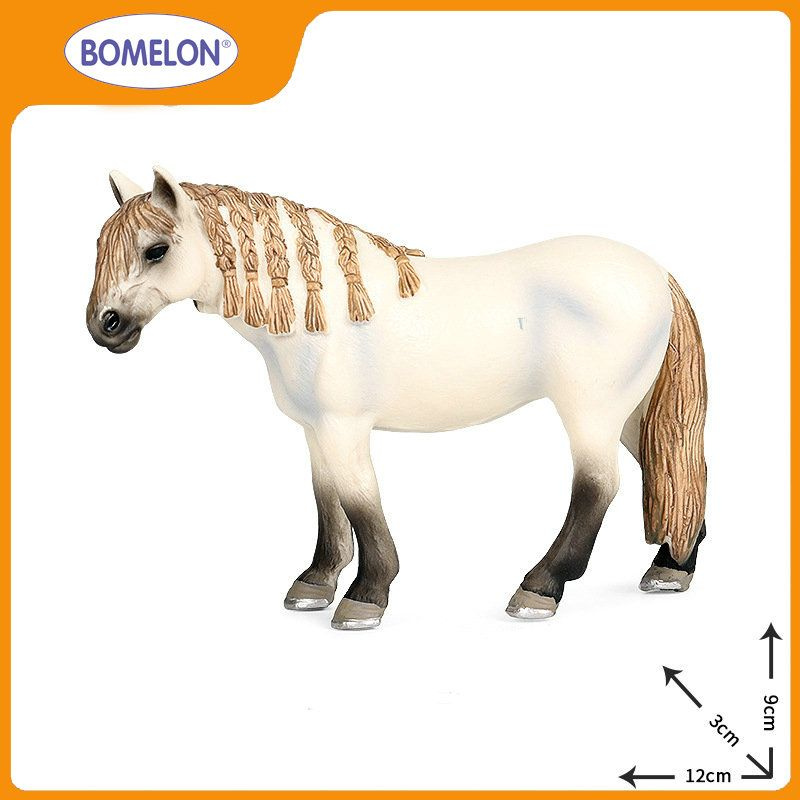 фигурки Лошадь Хафлингера, модель белой лошади 12 CM ,Haflinger Horse, фигурки животных, Детские познавательные #1