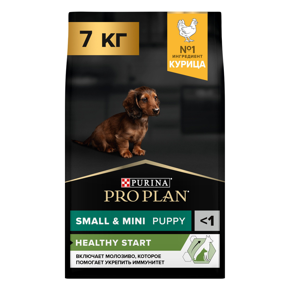 PRO PLAN Puppy Small&Mini Breed корм для щенков мелких и карликовых пород, с курицей и рисом 7кг  #1