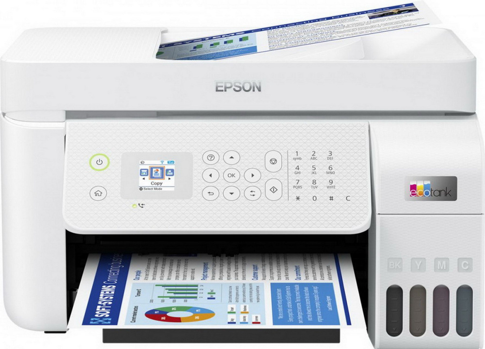 Цветное струйное МФУ Epson L5296 A4 Wi-Fi USB Lan Fax (принтер, сканер, копир)  #1