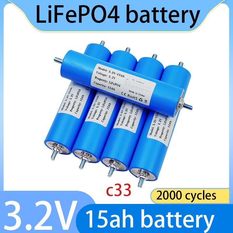 Новый литиево - фосфатный аккумулятор класса A 3.2V 15Ah C33 для мотоциклов большой емкости 12V 24V  #1