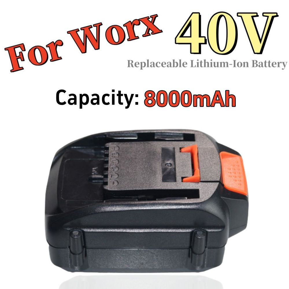 100% оригинальная замена литий - ионных батарей WORX 40V 6000mah / 8000mah Аккумулятор WA3580  #1