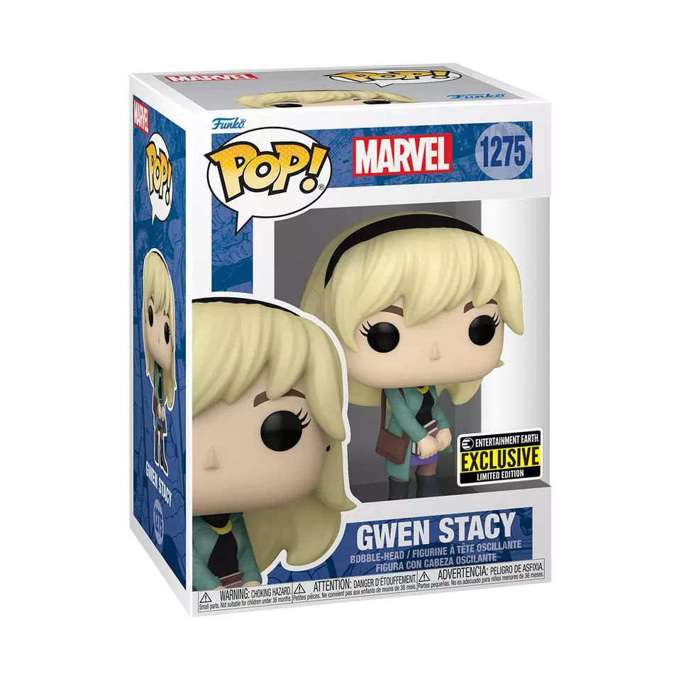 Фигурка Funko Pop! Spider-Man: Gwen Stacy (Стикер EE (Фанко Поп Гвен Стейси из комиксов про Человека-Паука)) #1