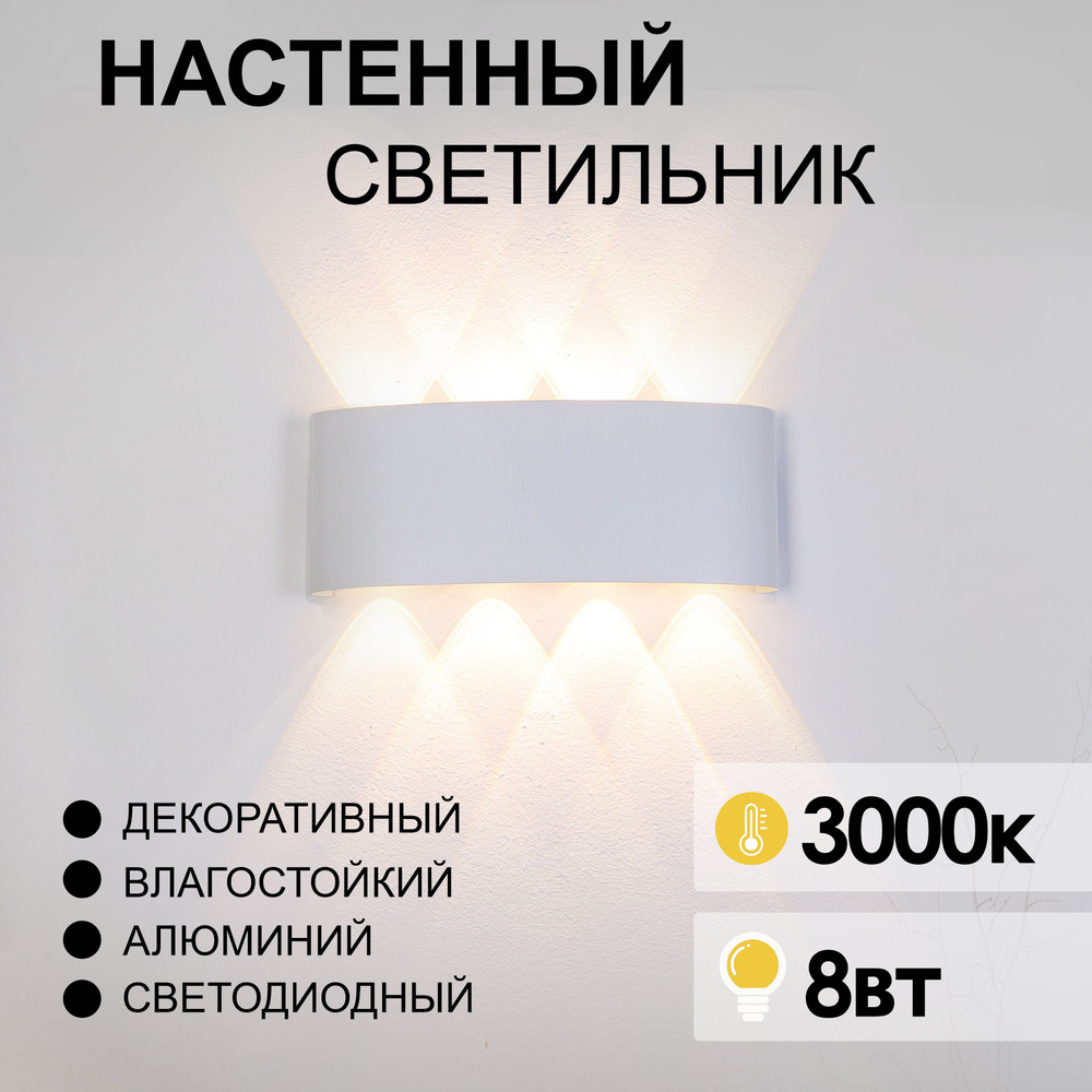 AINE LIGHT Настенный светильник, LED, 8 Вт #1