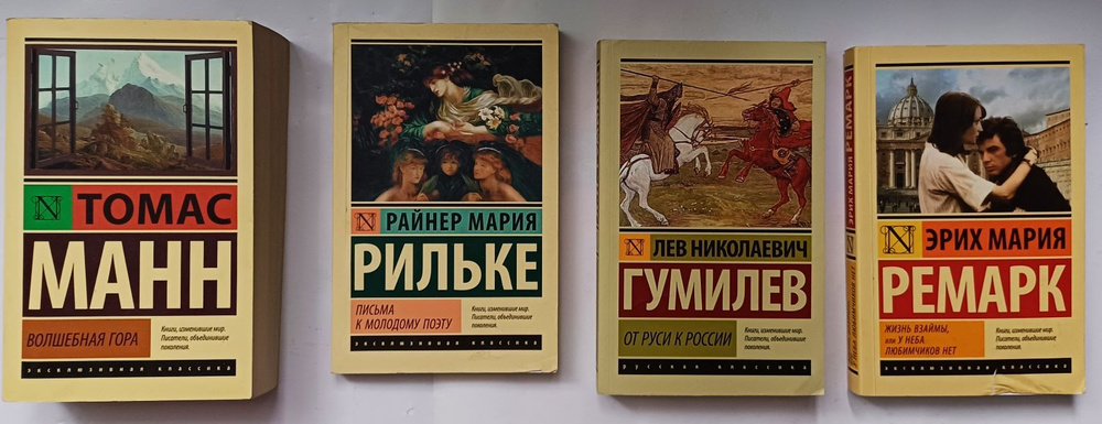 Cерия "Эксклюзивная классика" в комплекте из 4 книг | Эрих Мария Ремарк, Гумилев Лев Николаевич  #1