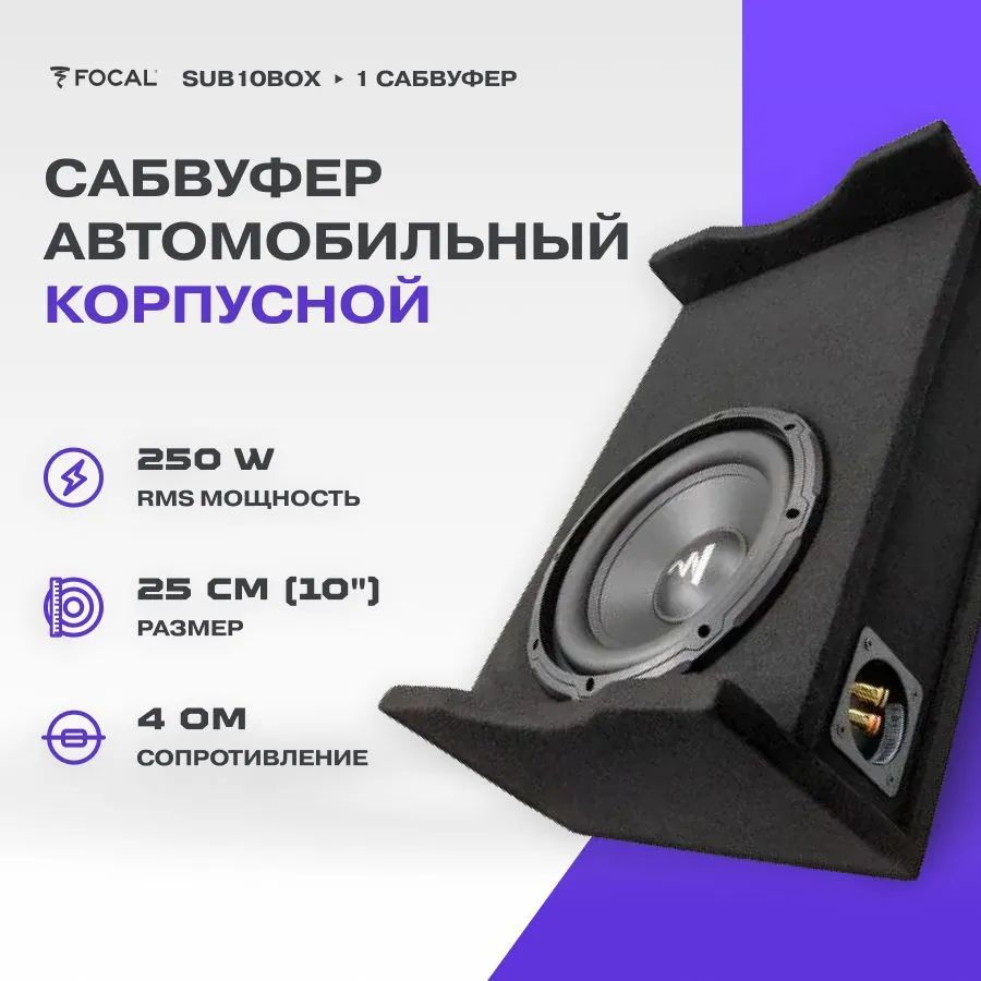 Сабвуфер корпусной пассивный SUB10BOX #1