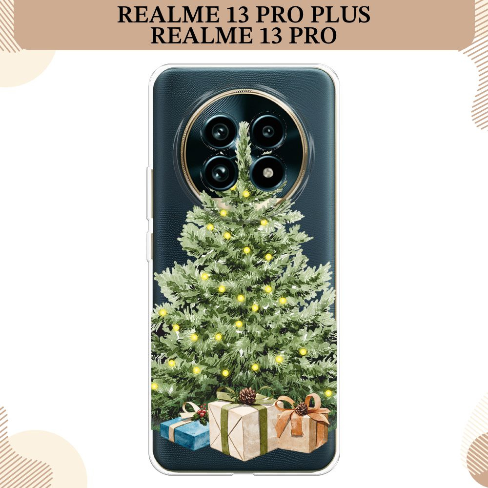 Силиконовый чехол на Realme 13 Pro Plus/Realme 13 Pro / Реалми 13 Про Плюс/Реалми 13 Про Новогодняя ёлка #1