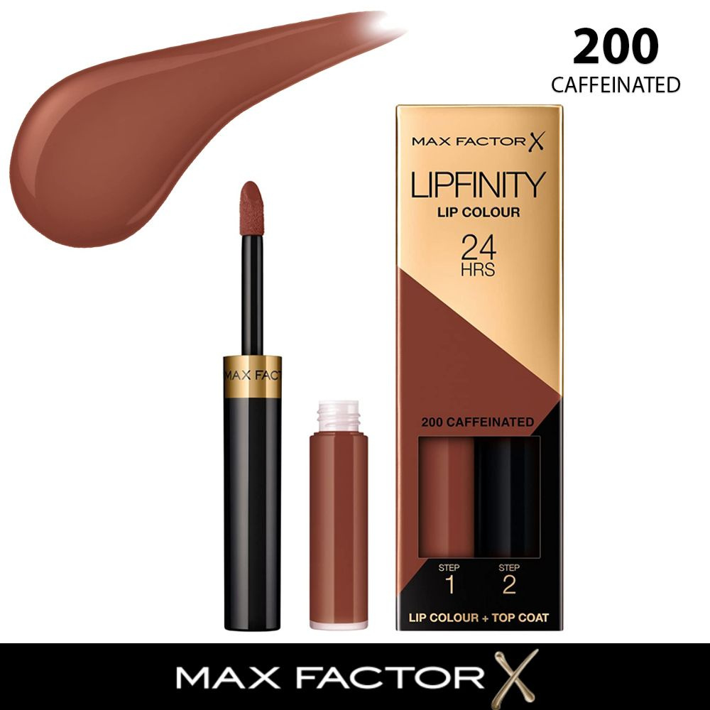 Max Factor жидкая устойчивая помада lipfinity liquid lipstick 200 caffeinated #1