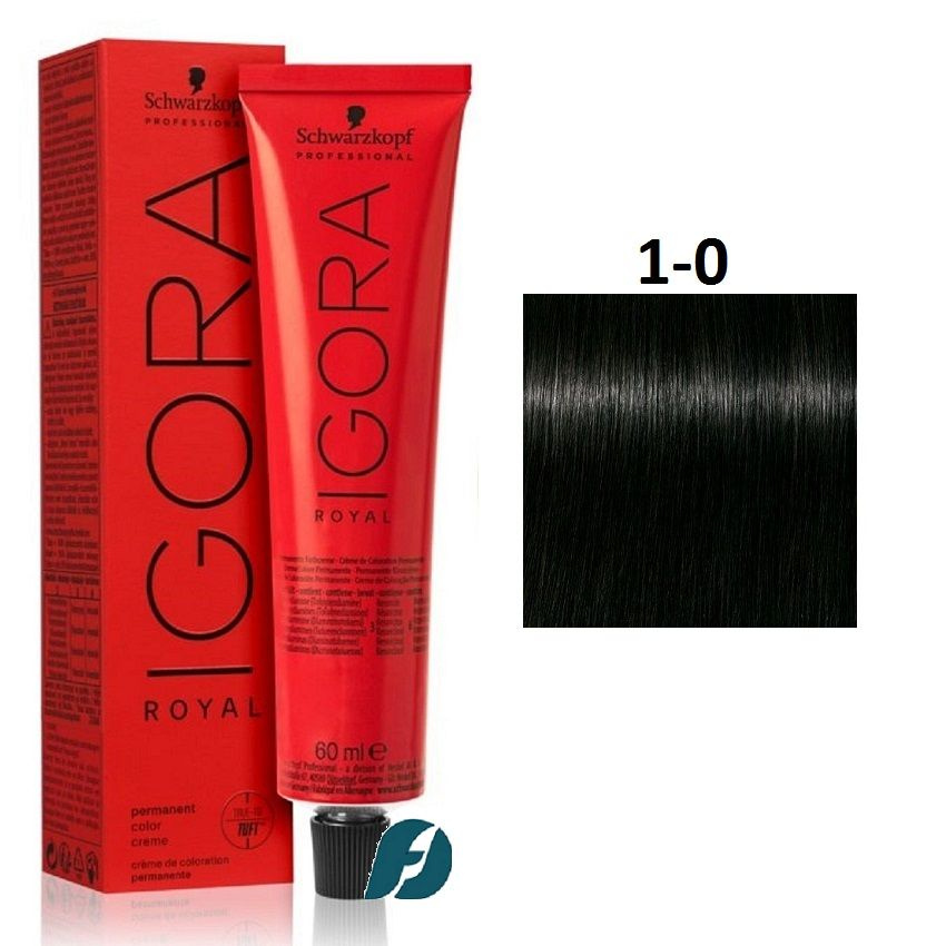 Schwarzkopf Professional Igora Royal 1-0 Крем-краска для волос, 60 мл #1