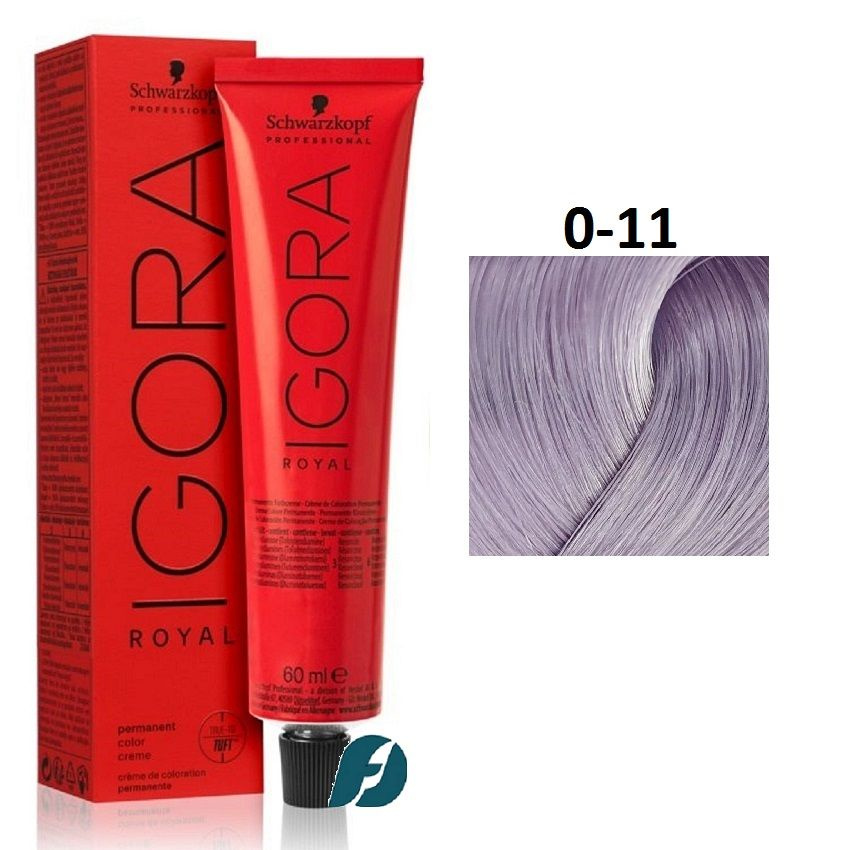 Schwarzkopf Professional Igora Royal 0-11 Крем-краска для волос - Антижелтый микстон, 60мл  #1