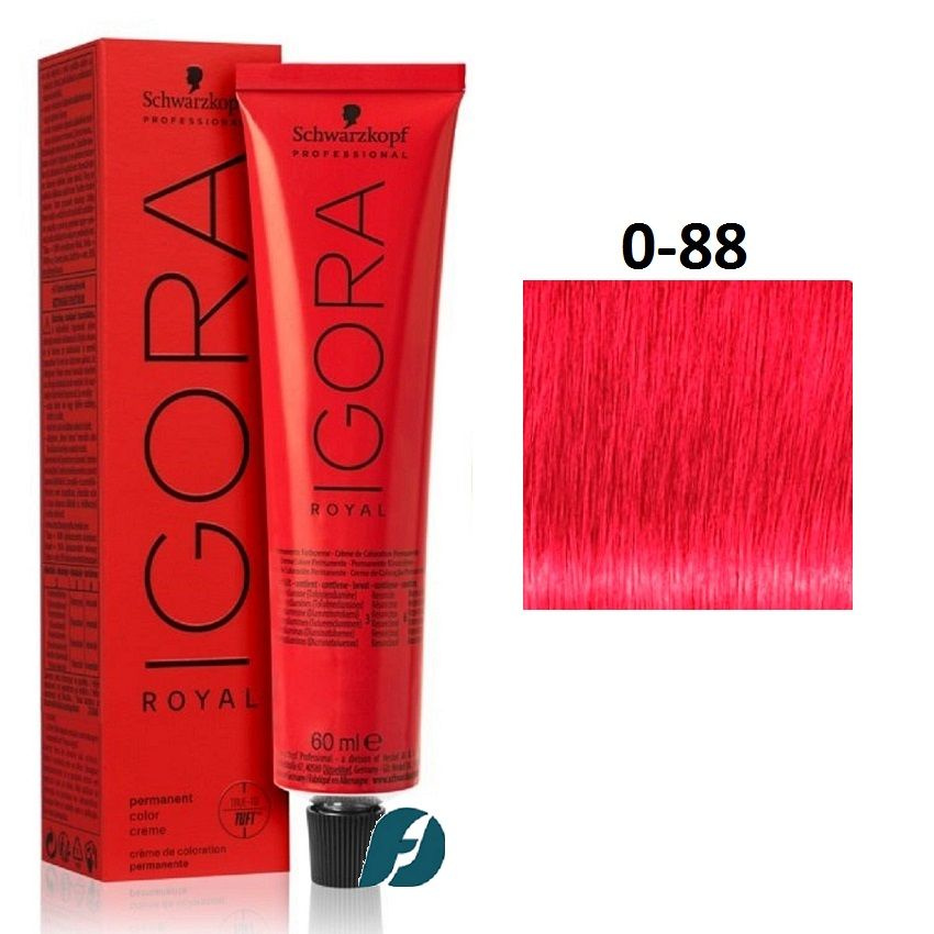 Schwarzkopf Professional Igora Royal 0-88 Крем-краска для волос - Красный микстон, 60мл  #1