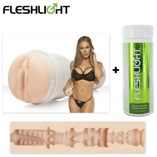 Fleshlight Набор мастурбатор - Nicole Aniston Fit (вагина) + восстанавливающий порошок для киберкожи #1