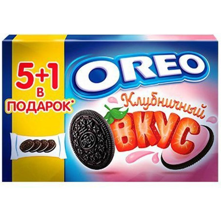 Печенье Oreo песочное с какао-клубникой 228 г #1