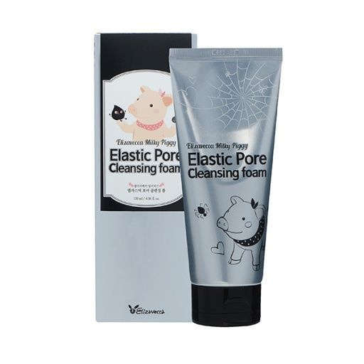 Elizavecca Пенка для умывания Milky Piggy Elastic Pore Cleansing Foam, с древесным углем, 120 мл  #1