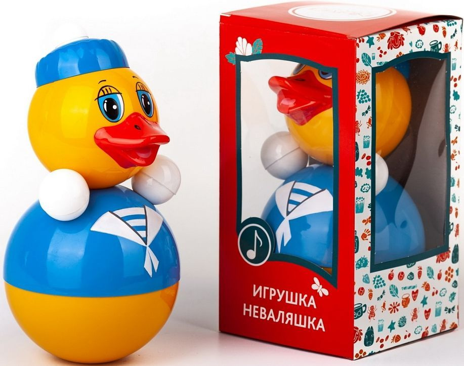 Игрушка-неваляшка Утенок матрос, 22 см, надежный #1