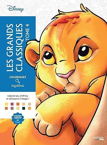 Раскраска по номерам Coloriages mysteres Disney - Les Grands classiques, том 4, 128стр. - 2017057819 #1