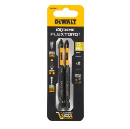 Набор бит DeWalt ударные IMPACT Torsion PH2, 85мм, 2шт, блистер #1