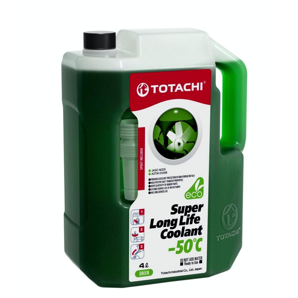 TOTACHI Антифриз зеленый SUPER LONG LIFE COOLANT GREEN -50C / 4 литра #1