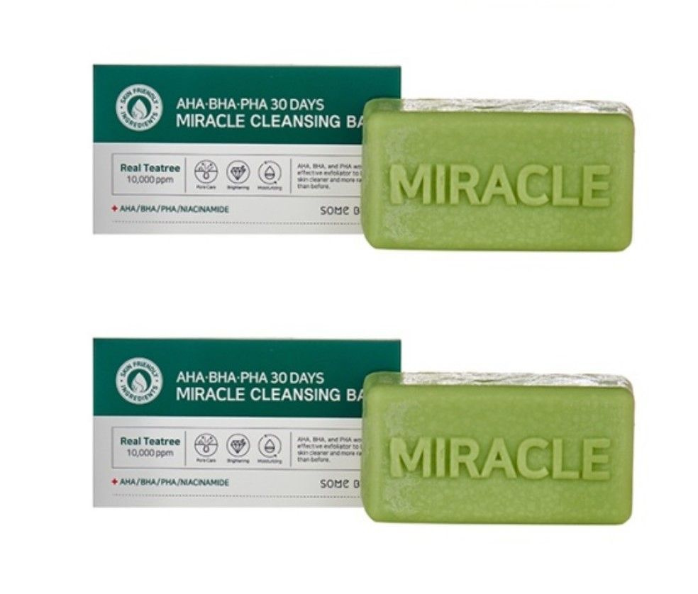 Some By Mi Очищающее мыло AHA-BHA-PHA 30 Days Miracle Cleansing Bar, с кислотами, 106 гр, 2 шт  #1