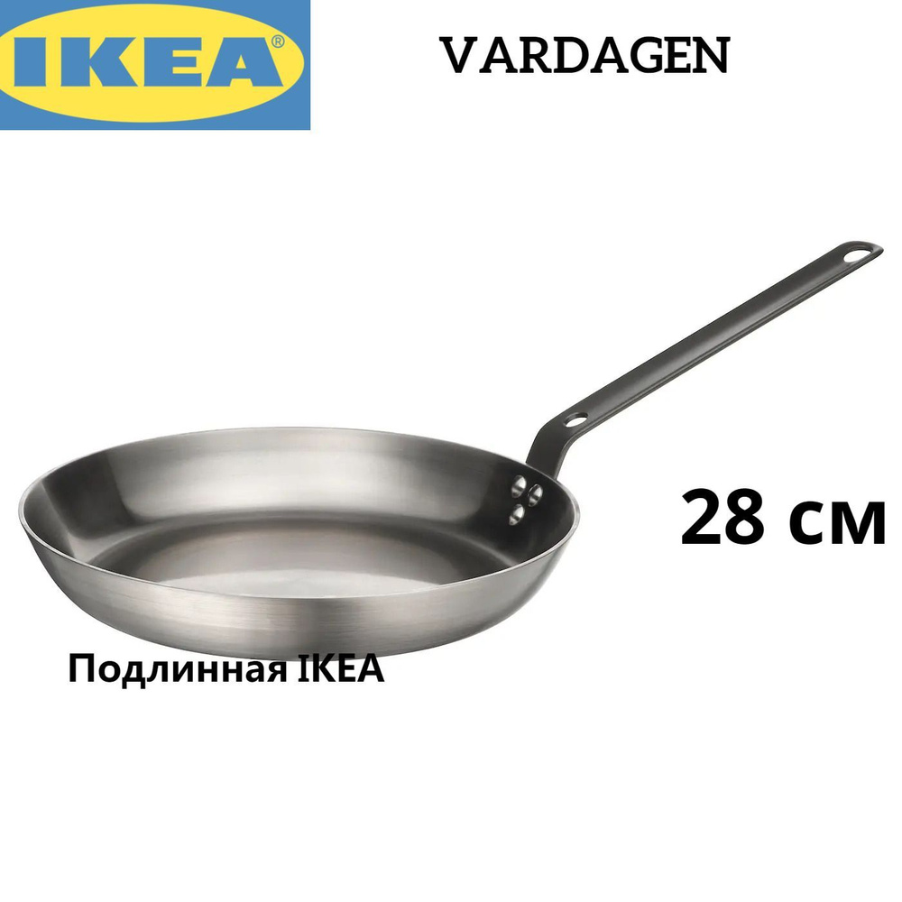 IKEA Сковорода , 28 см, без крышки, с фиксированной ручкой #1